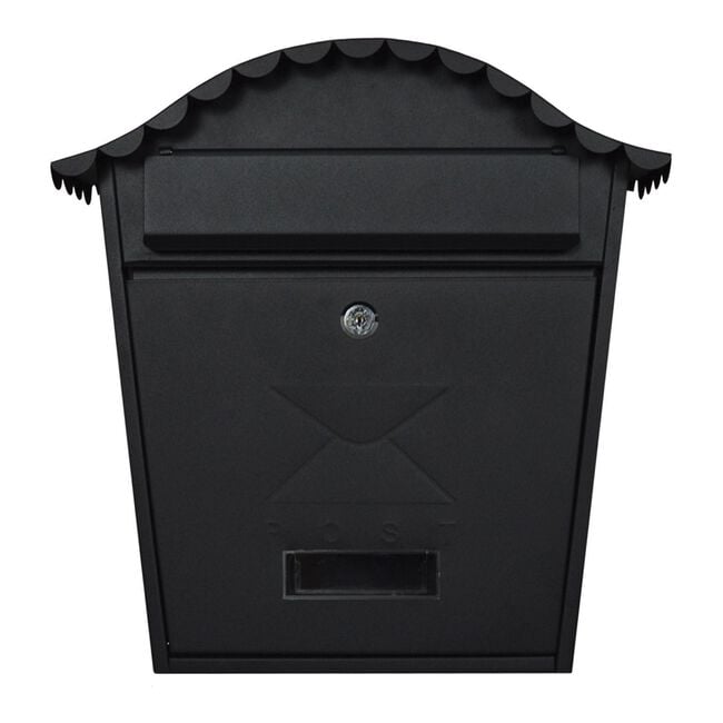 Postplus Traditional Letterbox Matt Black
