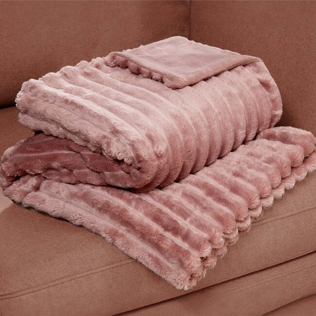 RUANE CORD VELVET MAUVE 150x200cm Throw 