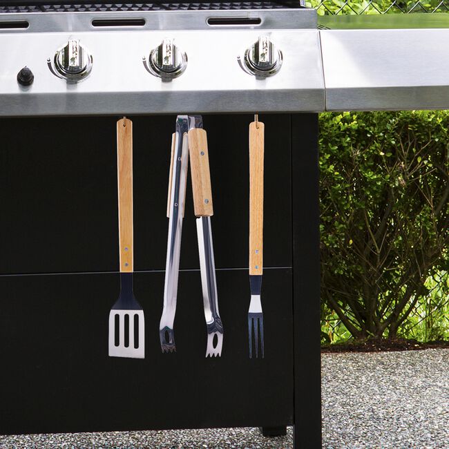 Premium 3 Piece BBQ Tool Set