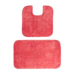 COTTON PLAIN DYE BLUSH 2PCE Bathroom Set