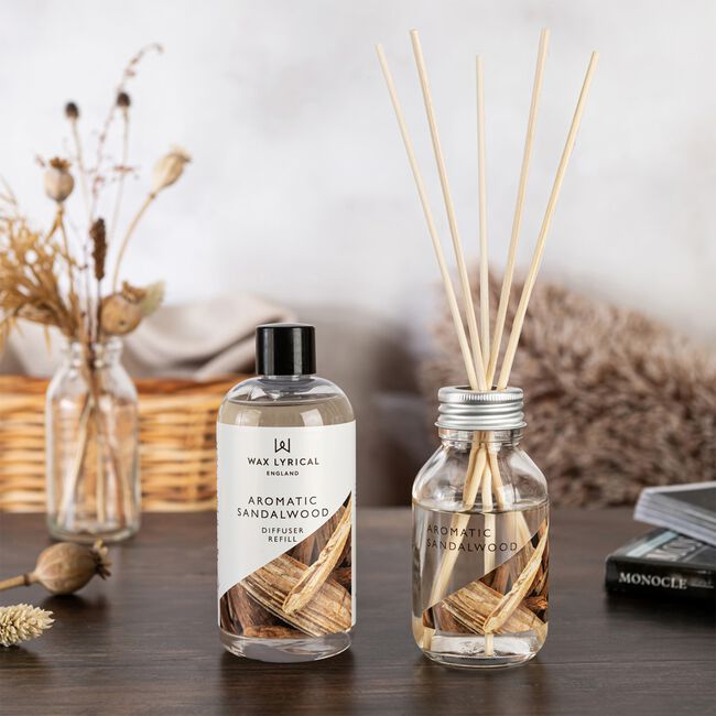 Wax Lyrical Sandalwood Reed Diffuser Refill 200ml