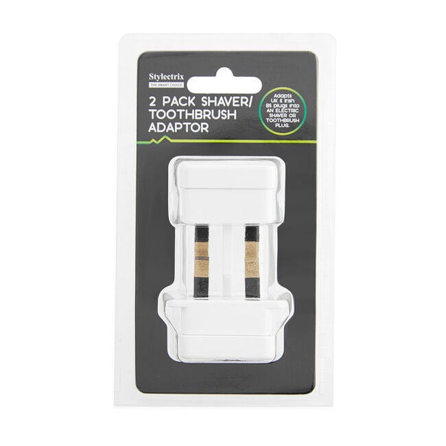 Stylectrix Shaver/Toothbrush Adaptor 2 Pack