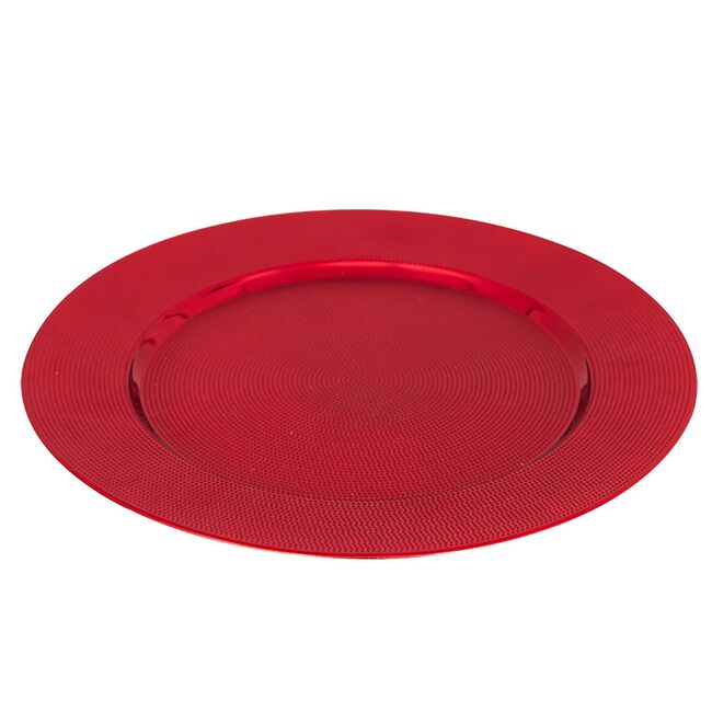Christmas Red Charger Plate