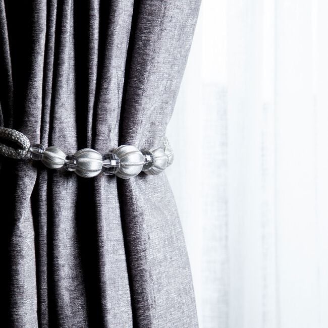 PARIS CABLE BALL SILVER Tie Back 