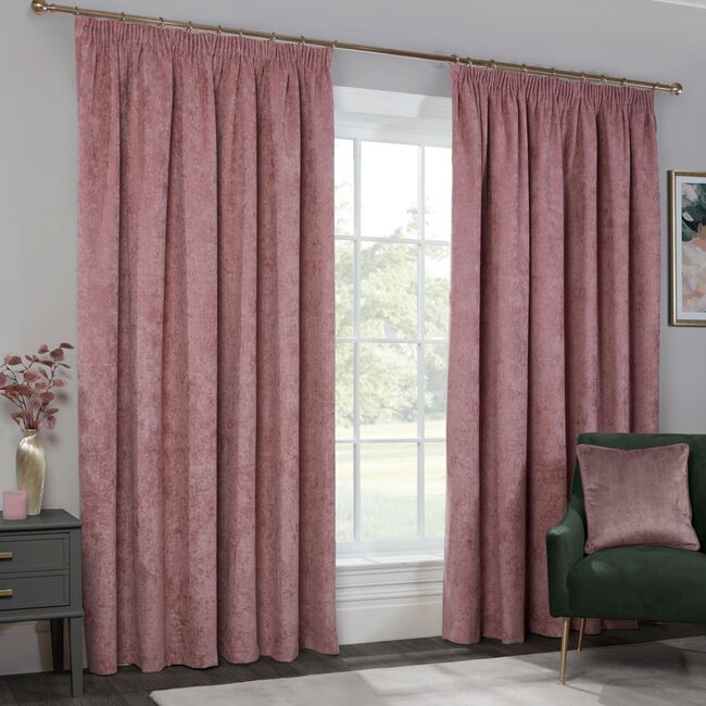 P/PLEAT BLACKOUT THERMAL H/BONE  BLUSH 132x90 Ctn