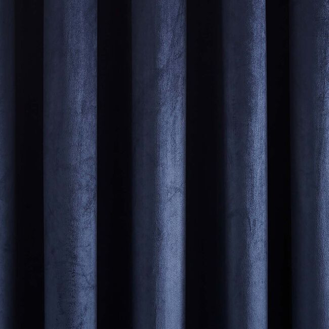 CATHERINE LANSFIELD KINGSLEY MATT VELVET NAVY 66X90 Curtains