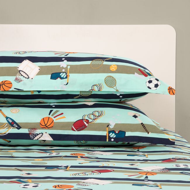 Multi-Sport Oxford Pillowcase Pair