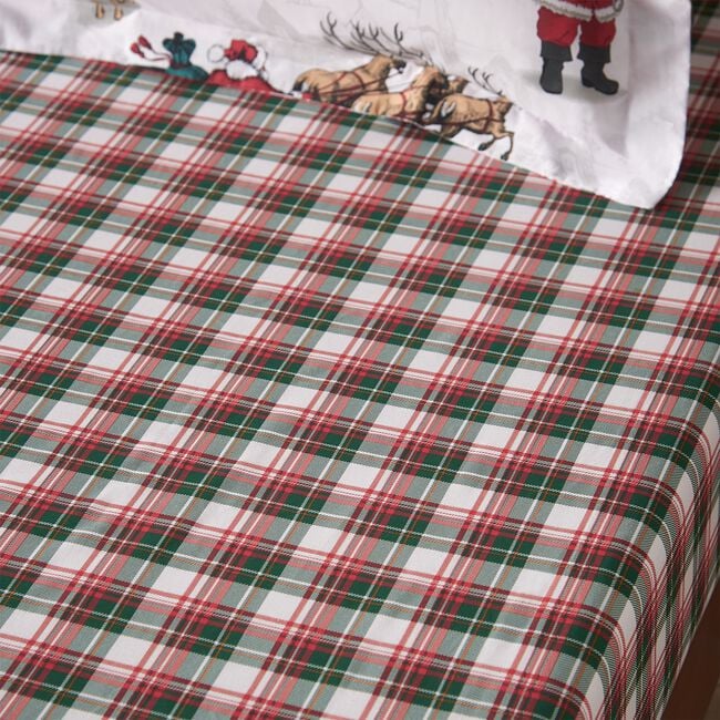 CHRISTMAS SCENE Single Fitted Sheet 