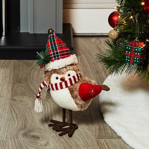 Christmas Robin with Hat