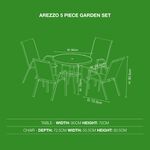 Arezzo 5 Piece Garden Furniture Set
