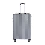Large Lightweight Hardshell Luggage - Silver Grey