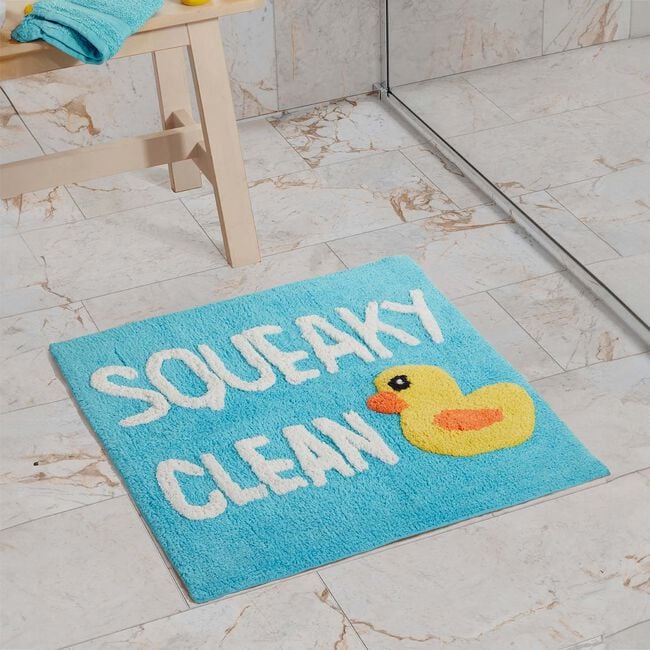 Squeaky Duck Tufted Shower Mat 50cm x 50cm