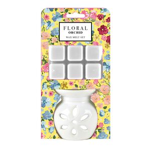 Floral Wax Melter & 60g Orchid Melts