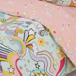 DOUBLE DUVET COVER Groovy Unicorn