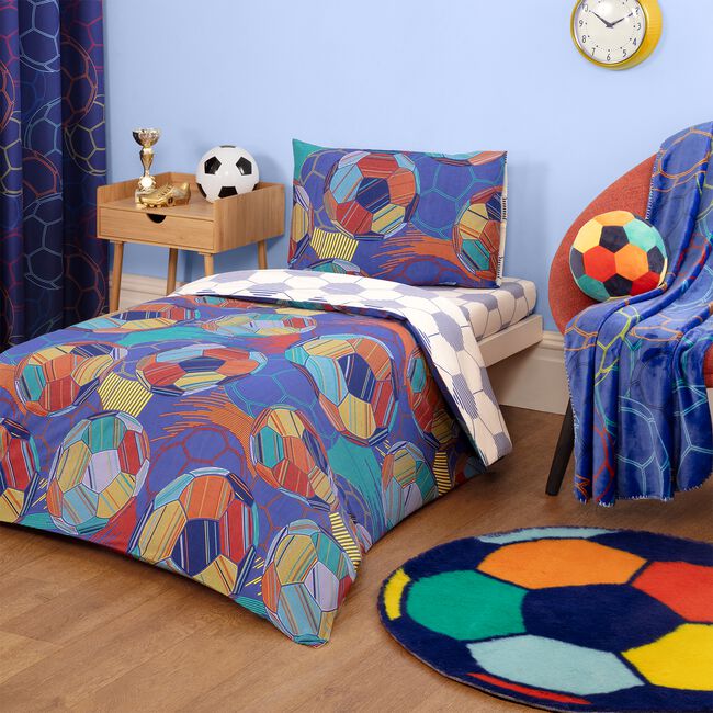 JUNIOR BED DUVET COVER Football Champion