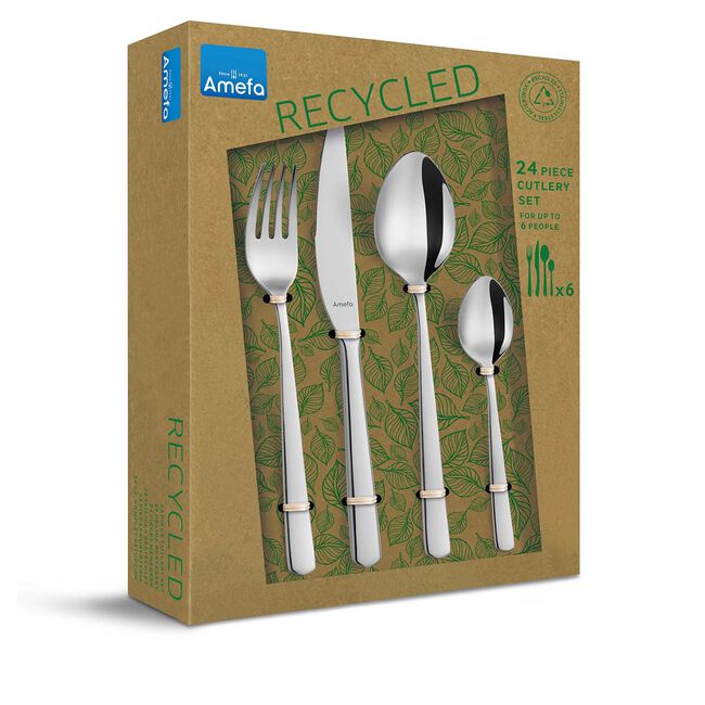 Amefa Phoenix Recycled 24 Piece Cutlery Set