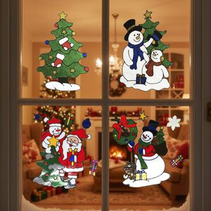 40cm Christmas Scene Window Stickers