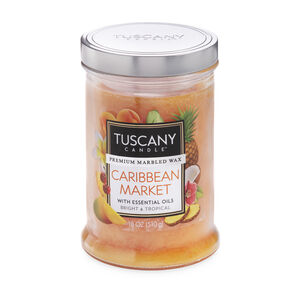 Tuscany Double Wick Candle Caribbean Market 18oz