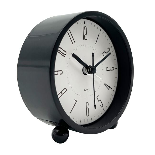 TABLE ALARM CLOCK Black 10cm