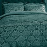 CATHERINE LANSFIELD SUPERKING DUVET COVER Art Deco Pearl Teal 