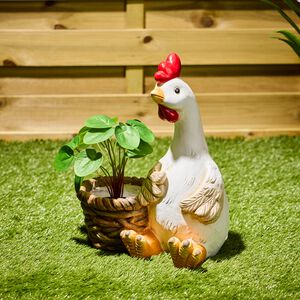 Rooster Plant Pot