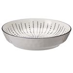 Siaki Cream & Black Printed Pasta Bowl
