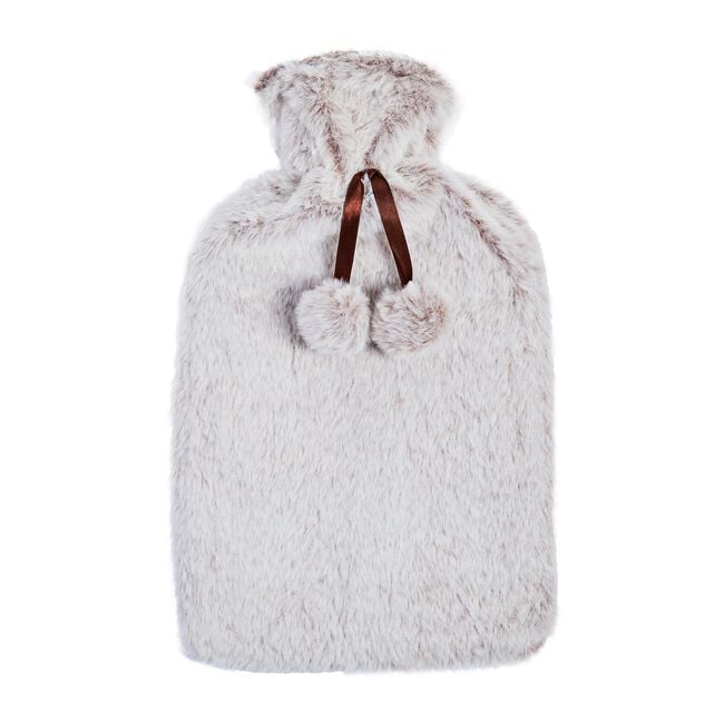 Brown Faux Fur Hot Water Bottle