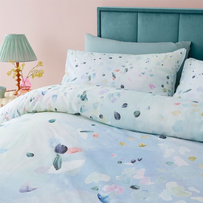 DOUBLE DUVET COVER Appletree Style Alfresco Duck Egg
