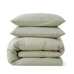 SINGLE DUVET COVER Martex Touch of Linen Pistachio Green