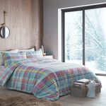 SUPER KING DUVET COVER Appletree Hygge Applecross Check Multi