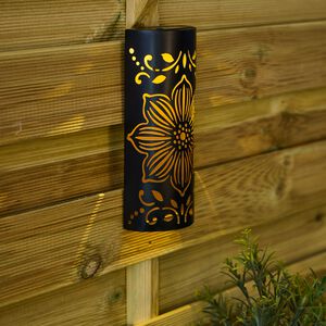 Decorative Flower Solar Wall Light - 2 Pack