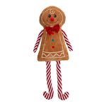 Gingerbread Love Shaped Christmas Cushion