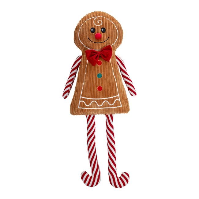 Gingerbread Love Shaped Christmas Cushion