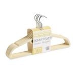 Skinny Velvet Hangers 10 Pack Cream