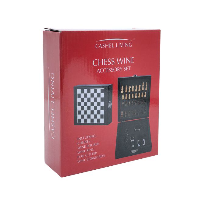 Cashel Living Chess Wine Accessory Set