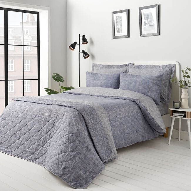 DOUBLE DUVET COVER Finley Navy