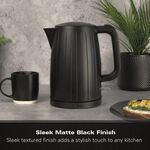 Hamilton Beach Stealth 1.7L Textured Black Kettle