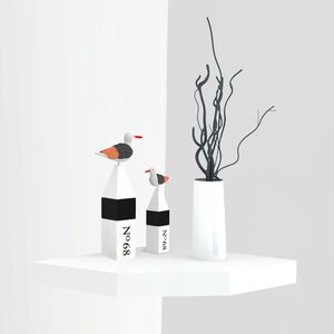 Bergen Corner White Floating Shelf