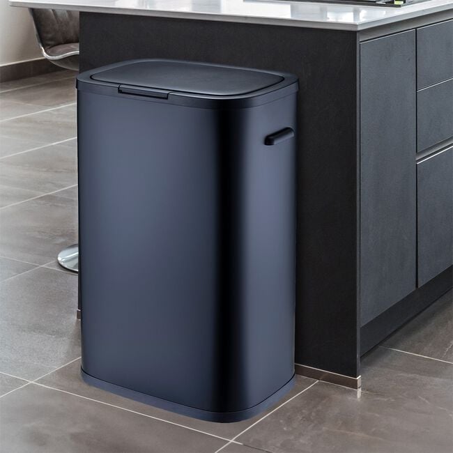 55L Nordhaus Matt Black Push Bin