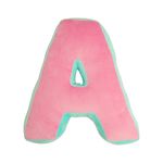 LETTER A Cushion Pink/Duck Egg