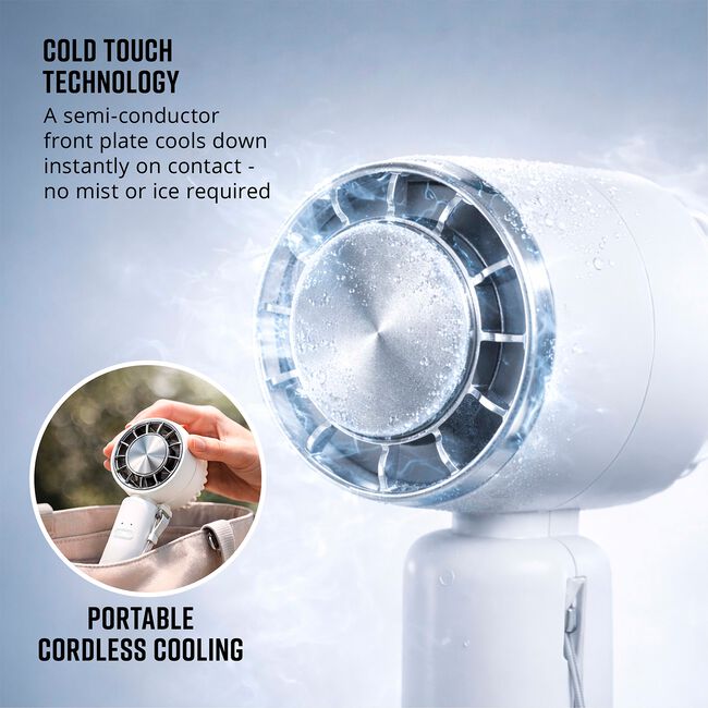 SWAN Rechargeable handheld Fan White