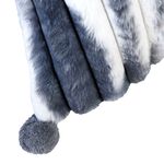 FAUX FUR OMBRE GREY 45x45 Cushion
