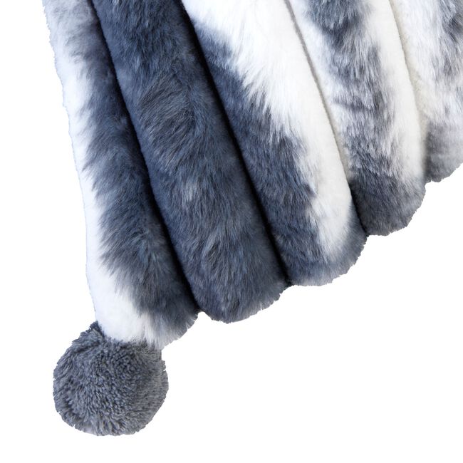 FAUX FUR OMBRE GREY 45x45 Cushion