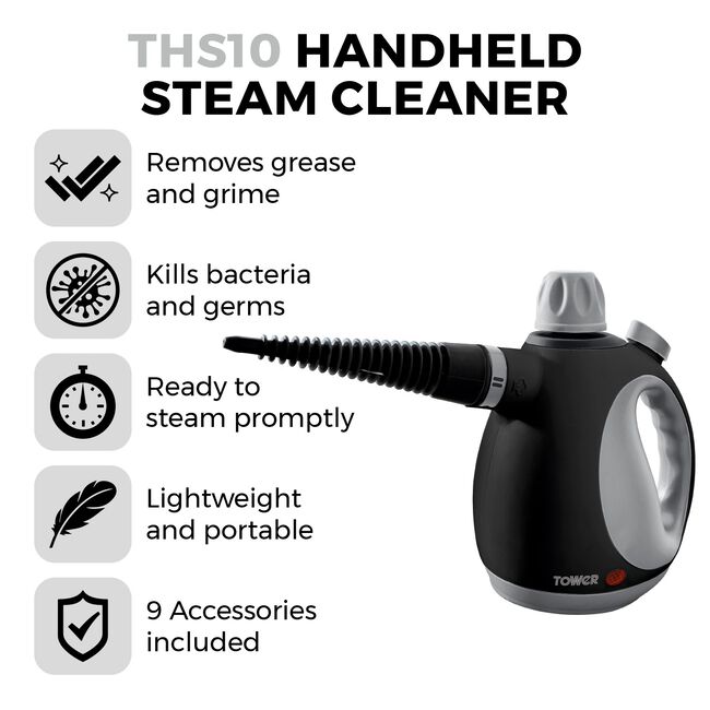 Tower THS10 Platinum Handheld Steam Cleaner