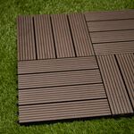 DECK TILE Dark Brown Set Of 4