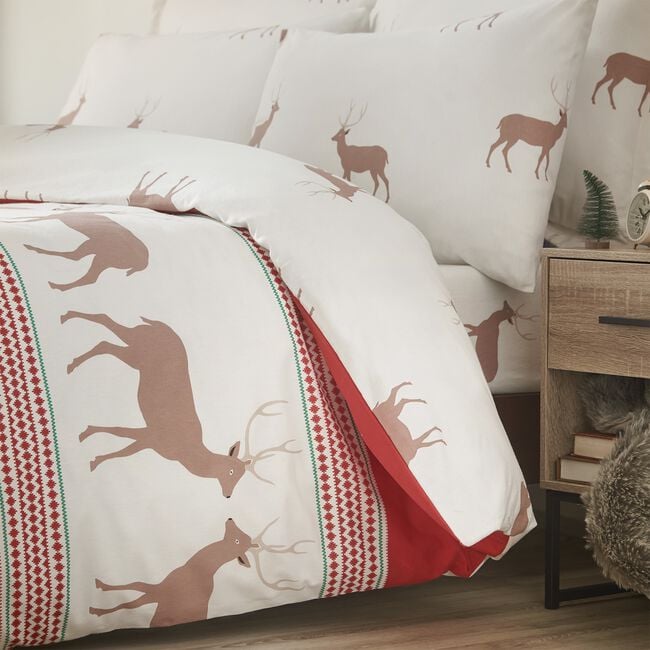 SINGLE DUVET COVER Brushed Cotton Hart