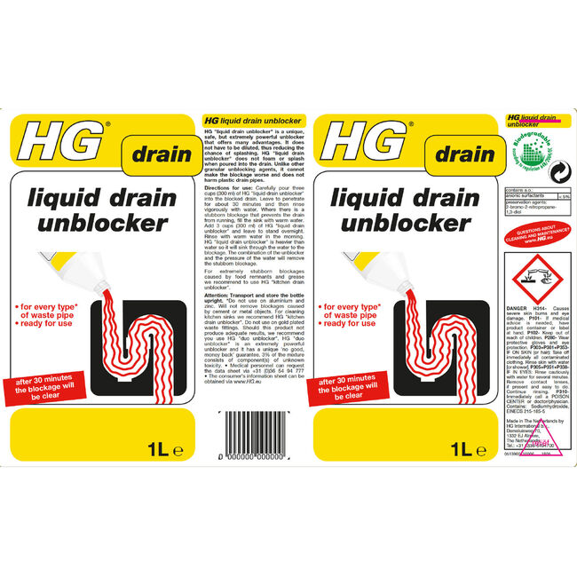 HG Drain Unblocker 1L