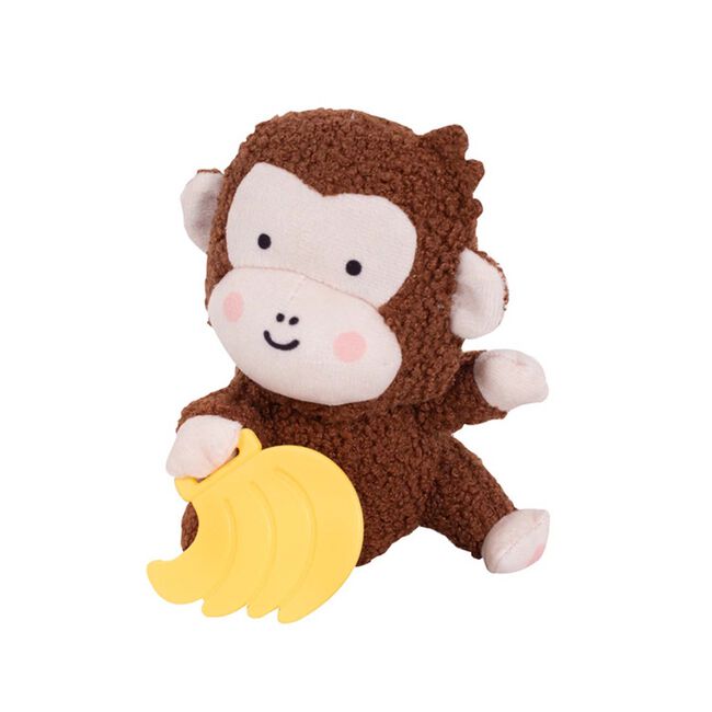 First Steps Plush With Teether Monkey