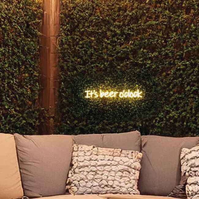 It's Beer O'Clock Wall Neon Sign