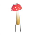 41cm Metal Mushroom Solar Garden Stake